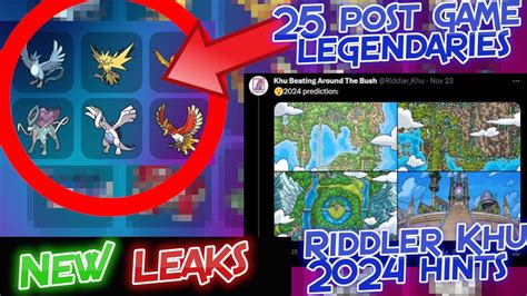 Riddler khy ”In fact, one of the first sources of information regarding Gen 9's possible DLC came from Riddler Khu, one of the leakers that contributed to sharing major pieces of information regarding the